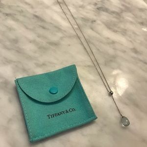 LD sale!!  Tiffany & Co. Aquamarine Drop Pendant